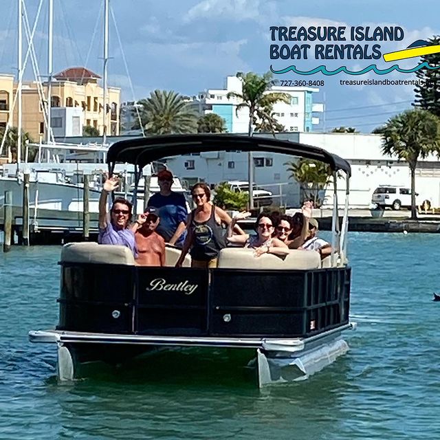 Boat Rental near me ? Treasure Island Florida between St Pete Beach and Clearwater Beach
